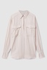 Lyocell Button Through Shirt in Nude