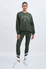 The Upside Organic-Cotton Crew-Neck Sweatshirt in Green