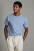 Cotton Crew Neck T-Shirt in Reef Blue