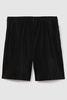 Elasticated Plisse Shorts in Black