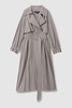 Margot Grey Belted Trench Coat