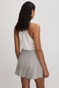 Hallie Heather Grey Anna Quan Pleated Mini Skirt