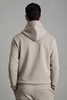 Interlock Jersey Hoodie in Taupe