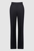 Wool-Blend Tailored Flared Suit Trousers in Navy