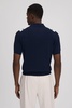 Colourblock Zip-Through T-Shirt in Navy/White