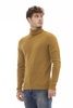 Alpha studio Brown Alpaca Leather Sweater