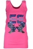 Cavalli Class Chic Pink Printed Tank Top with Logo