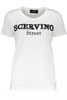 chic  tee with contrasting embroidery women's detail