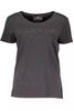 chic embroide logo tee with contrasting women's accents