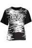 Cavalli Class Elegant Square Print Logo Tee