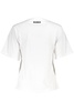 Cavalli Class Elegant White Cotton Tee with Designer Print