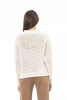 Alpha studio White Wool Sweater