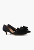 women's bow bow d'orsay heels in black