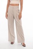 high waist double pleated pants