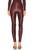 matte metallic legging in copper