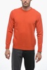 crew neck lunetta virgin wool sweater with contrasting patch