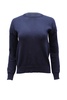 elbow stars sweater in navy blue cotton