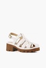 women's gladiator max lugg sandal in white