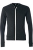 triblend lightweight full-zip hooded long sleeve tee