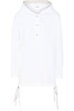 ayon cotton shirt lightweight jacket in white