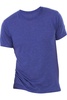 canvas mens triblend crew neck plain short sleeve t-shirt