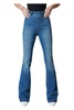 flare pull-on jeans in vintage indigo