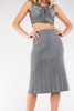 sweater midi skirt in grey