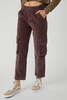 hard crushin' plush cargo pants in chocolate merlot