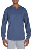 poly viscose long sleeve henley