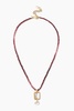 women's geneva necklace in burgundy mix