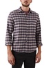 forrest long sleeved shirt in dusk berry grey melange