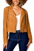 francesca suede jacket in camel