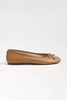 felicia luxe ballet flat in buff tan