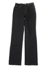 liza high rise straight leg jeans in black denim