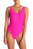 kelly one-piece in fuschia