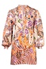 women's jenny dress in orange paisley