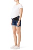 skyler maternity jean shorts in blue