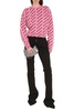 BALENCIAGA Pink Jacquard Crew-Neck Sweater for Women