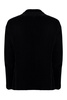 GIORGIO ARMANI Men's Single-Breasted Velvet Jacket for FW23 in Black