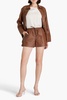 Ifeiona leather shorts