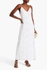 Embroidered ramie maxi dress