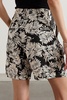 Carrie pleated floral-print linen shorts