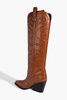 Cowboy faux leather boots