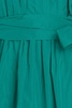 Ruffled pintucked taffeta mini dress