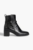 Hazel buckled leather ankle boots