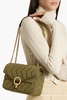 Quilted shell shoulder bag