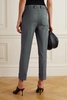 Maxima stretch-cotton and silk-blend tapered pants