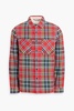 Checked cotton-flannel shirt