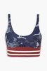 Marine Bailey printed stretch sports bra