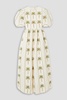 Raquel Victoria embroidered linen maxi dress